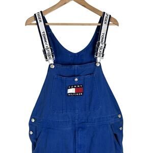 Vintage Tommy Hilfiger Denim Overalls, Sz L 90’s Jean Overalls